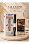 Eyebrow and Eyelash Care Serum and Number 3 Natural Brown Eyebrow Dye 2-Piece Care Set