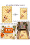 Aura Cute Giraffe Theme Patterned Modern Woven Base Decorative Carpet Aura4039 - 2