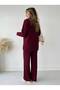 Women s Knit Set Polo Neck Sweater and Pants - 2