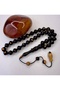 Istanbul Cut Immaculate Ebony Prayer Beads with 10/10 mm Size System and Tools - 3