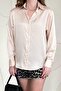 Beige satin shirt - 2