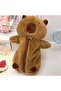 Capybara Kapibara Plush Pen Holder with Zipper, Cute Animal Figure, Large Capacity Pen Bag, Makeup Bag - 6