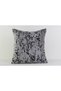 Gray Black Abstract Patterned Modern Decorative Throw Pillow Cover - 2