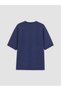 Peak New Season Navy Blue Crew Neck Men's T-Shirt - 6
