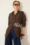 Striped Patterned Viscose Shirt - 3