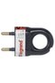 2P plug, extraction ring 050163, 6A, black