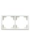 Elegant Relay Frame, 2 positions, white, for socket / switch