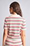 Slim Fit Polo Collar Jacquard Short Sleeve Red T-Shirt I3706Ax26Hs - 7