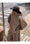 Washed Wash Pattern 3 Thread Tracksuit Set