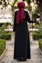 Beaded Stones Plus Size Mother's Dress Black Hm2952 - 7