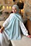 Diamond Pattern Aura Cotton Jacquard Shawl Blue