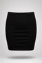 Patterned Mini Skirt Size m Elastic Waist Half Zipper Textured Fabric Casual Stylish Women's Skirt - 2