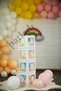 Letter t Transparent White Balloon Box and Balloon Set DIY Baby Kids Birthday Ornament - 3
