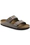 Men's Stone Faux Leather Slippers