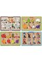 Wooden Turkish Farm Animals+vegetables-fruits-professions Set of 4 Educational Puzzle - 2