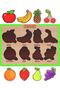 Wooden Turkish Forest Animals-fruits-professions-shapes Set of 4 Educational-tutorial Puzzle - 4