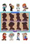 Wooden French Fruits-professions-shapes-numbers Set of 4 Educational Puzzle - 4