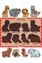Wooden French Farm Animals-forest Animals-vegetables-figures Set of 4 Educational-tutorial Puzzle - 4