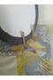 Placemat Set Yellow Coral Patterned Runner (6 Gray Plates) - 2