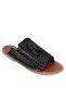 Capone 010 Tasseled Black Women's Slippers - 7