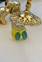 Matte Water Green Antiallergic Sailor Knot Earrings - 2