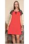 Women's Short Sleeve Lace Detailed Combed Cotton Nightdress