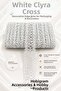 White Clyra Crossa Decorative Strip Edge Ornament 5 Meters Packaging Decoration