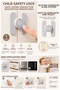 3m Double Sided Tape Cabinet Drawer Window Refrigerator Dispenser Ware Fixer Baby Child Protective Safety Lock 1Pcs - 3