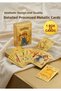 Pokémon Compatible Gold Card Collection - 25 Pieces of Gold-Plated Metallic Pvc Unbreakable Card Deck - 7