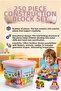 Educational Building Toy Set with 250 Pieces, Colorful Blocks, Fun and Countless Combinations, with Storage Box