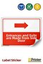 Entrances and Exits Made through the Side Door Isg Warning Sign Sticker 50X70 cm