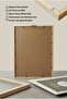 Allah Written Classic Illuminated Patterned Single Wooden Painting - Natural Wood Framed Home and Business Painting - 5