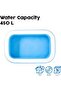 Inflatable Family Pool Rectangular Children's Pool 450 L 2-Section Garden Summer Pool 262X175X48 cm - 3