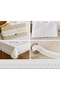 1 Meter, Width 5.5 Cm, Raw Natural Color Quality Cotton Floral Patterned Ribbon, Guipure, Edge, Strip - 2