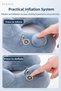 Inflatable Orthopedic U-Shaped Neck Pillow Travel Pillow Portable Velvet Neck Support - 4