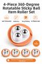 Set of 4 360-Degree Rotating Adhesive Ball Sliders – Practical Moving Tool for Furniture, Flower Pots, Boxes, and Household Items