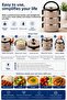 3-Tier Stainless Steel Food Container 1800 ml Leak-Proof Portable Lunch Box with Lid - 7