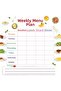 Transparent Yaz-Sil Weekly Menu Planner with Static Cling Feature 40 X 40 cm (Model-3) - 2