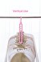 Pink 9-Eye Rotating Head Shirt T-Shirt Hanger Space-Saving Closet Organizer 33.5 cm - 5