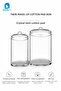 Crystal 3 Compartment Transparent Cosmetic Organizer Makeup Jewelry Lipstick Nail Polish Cotton Organizer - 4