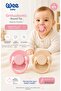 Cool Round Soft Tip Silicone Pacifier Set of 2 6-18 Months (Pink/Cream) - 2