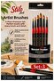 Professional Painting Brush Set 6-Piece Round 1 Pack Stilo Set 3 Synthetic Quality Painter Brush Set a