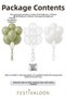 Set of 20 Eucalyptus White Silver Confetti Transparent Balloons 11 Inch Birthday Party Decoration - 3