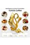 Luxury scandinavian swan holder 6-piece coffee tea dessert spoon set with crystal stone gold decor chic - 4