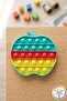 Elma Pop It Children's Fidget Embossed Silicone Sensory Development Stress Toy 12X11.5 cm