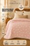 Hearted Muslin Bedspread 100% Cotton 240X260 - Pique - 7 Layers Filled - 6
