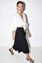 Black Pocketed Cotton Long Skirt Tdrss26Et00042 - 2