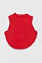 Red Crop Soft Textured Buttoned Knitwear Sweater Twoaw25Sv00013 - 9