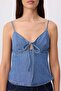 Mavi Askılı Bağlamalı Denim Bluz TWOSS26BZ00832 - 3