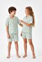 Yeşil %100 Pamuk Unisex Pijama Takımı TKDSS26PT00026 - 2